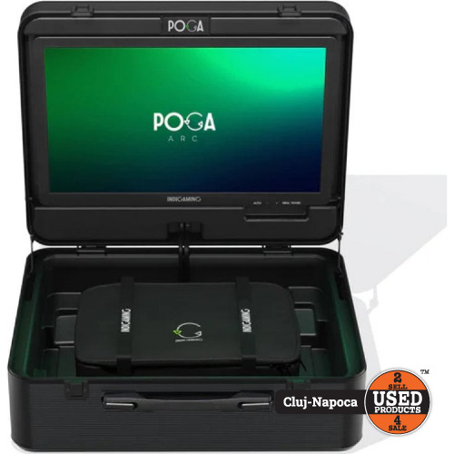 Monitor portabil POGA ARC, 19 inch LED, 60Hz, 5ms, Compatibil PS4/ PS5/ Xbox One/ Series S, Negru