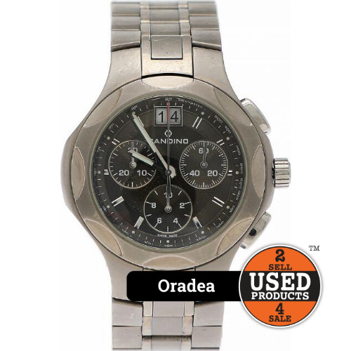 Ceas barbatesc Candino C4274 Cronograph, 40mm, Titanium, Quartz
 Ceas barbatesc Candino C4274 Cronograph, 40mm, Titanium, Quartz