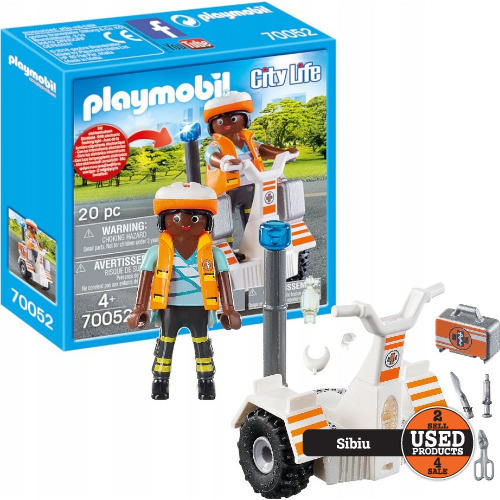 Lego Playmobil City Life - play figure, rescue balance scooter 14x14 cm