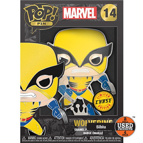 Figurina de vinil Funko Loungefly POP! PIN LPP Marvel X-Men Wolverine W/Chase G - Limited Edition 11.5x16 cm
