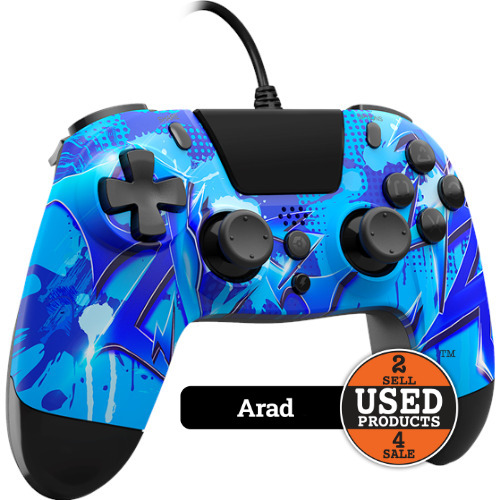 Controller Gioteck VX4 wired compatibil PS4/PC Blue Lightning VX4PS4-07-MU
 Controller Gioteck VX4 wired compatibil PS4/PC Blue Lightning VX4PS4-07-MU