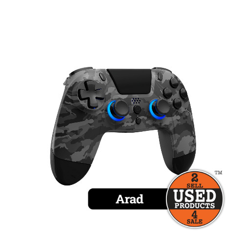 Controller RGB Gioteck VX4+ wireless compatibil PS4/PC Dark Camo VX4PS4-63-MU
 Controller RGB Gioteck VX4+ wireless compatibil PS4/PC Dark Camo VX4PS4-63-MU