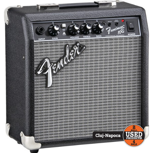 Amplificator Chitara Fender Frontman 10G, 10W, Difuzor 6 inch, Comutator Overdrive, EQ 2 Benzi, Intrare AUX, Iesire Casti, Black Amplificator Chitara Fender Frontman 10G, 10W, Difuzor 6 inch, Comutator Overdrive, EQ 2 Benzi, Intrare AUX, Iesire Casti, Black