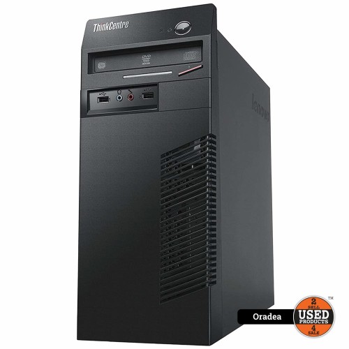 Sistem Desktop PC Lenovo ThinkCentre MT-M 5498-RR7, Intel Core i5-6600 3.3 GHz, 4 Gb RAM, SSD 256 Gb, Intel HD Graphics
