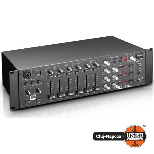 Consola Mixer Stereo LD Systems, Model Zone624, 4-Zone, 20 - 40000 Hz, 25W Consola Mixer Stereo LD Systems, Model Zone624, 4-Zone, 20 - 40000 Hz, 25W