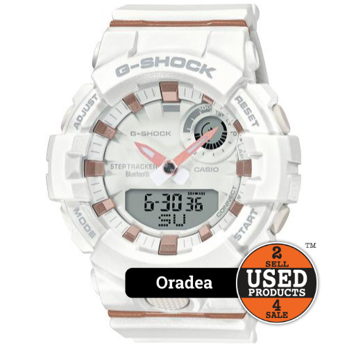 Ceas dama Casio G-Shock G-Squad GMA-B800-7AER, 45mm, Quartz, Digital-Analog, Bluetooth
