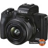 Aparat foto Mirrorless Canon EOS M50 II, 24.1 Mp, 4K, Wi-Fi, Obiectiv Canon EF-M 15-45mm 1:3.5-6.3 IS STM