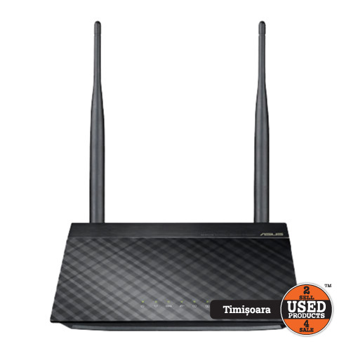 Router wireless ASUS RT-N12+, 300Mbps, WAN, LAN, AP / Range Extender, negru