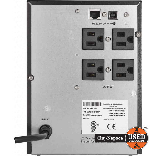 Sursa UPS Eaton 5SC 750i, 750 VA, 525 W, 6 Iesiri C13, USB, 10.4 Kg Sursa UPS Eaton 5SC 750i, 750 VA, 525 W, 6 Iesiri C13, USB, 10.4 Kg