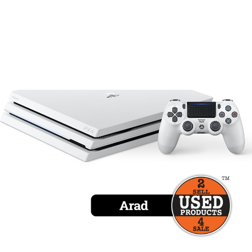 Consola SONY PlayStation 4 PRO, 1 Tb, White, 2 Controllere