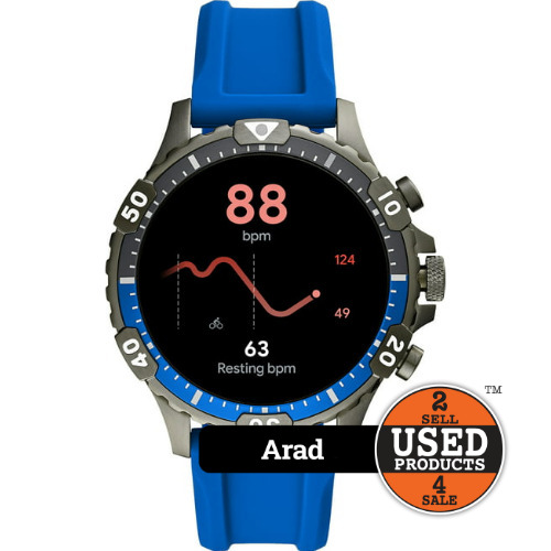 Smartwatch Fossil DW10F2, Gen 5th Garrett HR,Blue Silicone
 Smartwatch Fossil DW10F2, Gen 5th Garrett HR,Blue Silicone