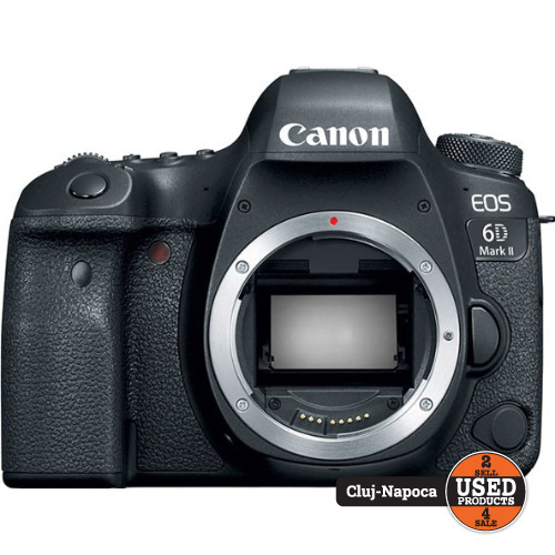 Aparat foto DSLR Canon EOS 6D Mark II, 26.2 Mp, Wi-Fi, Bluetooth, Negru