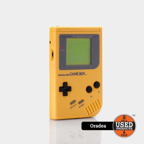 Consola portabila Nintendo GameBoy Classic, DMG-01, Yellow + Super Mario Land - Joc GameBoy