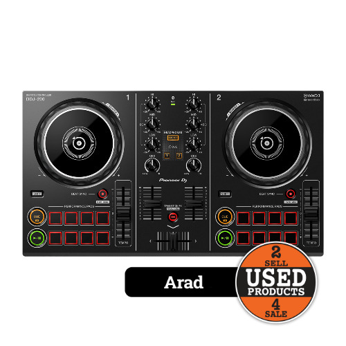 Consola DJ Pioneer DDJ-200 cu 2 canale
