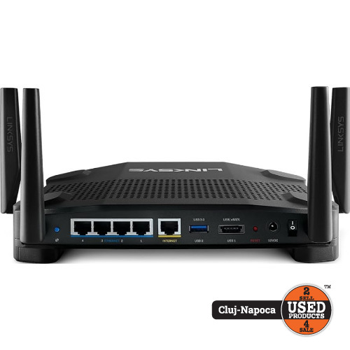 Router wireless Gaming Linksys WRT32X, Dual Band, AC2600, Gigabit, USB 3.0, 4 Porturi LAN Router wireless Gaming Linksys WRT32X, Dual Band, AC2600, Gigabit, USB 3.0, 4 Porturi LAN