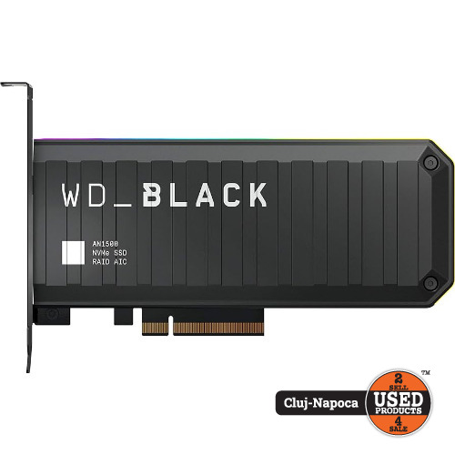 Solid State Drive (SSD) WD Black AN1500 Add-in-Card, 2 Tb, PCIe Gen3, 2x NVMem, RAID