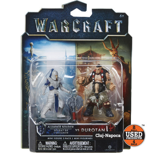 Set 2 figurine de colectie (6 cm), World of Warcraft Alliance Soldier vs. Durotan / Horde Warrior / Lothar