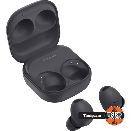 Casti Samsung Galaxy Buds2 Pro SM-R510, True Wireless, Bluetooth, In-Ear, Microfon, Carcasa Incarcare Wireless, Noise Cancelling, Graphite
