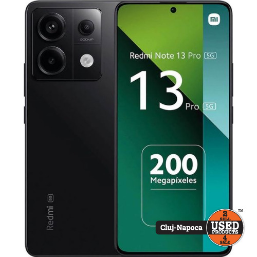 Xiaomi Redmi Note 13 Pro 5G, 256 Gb, 8 Gb RAM, Dual SIM, Midnight Black