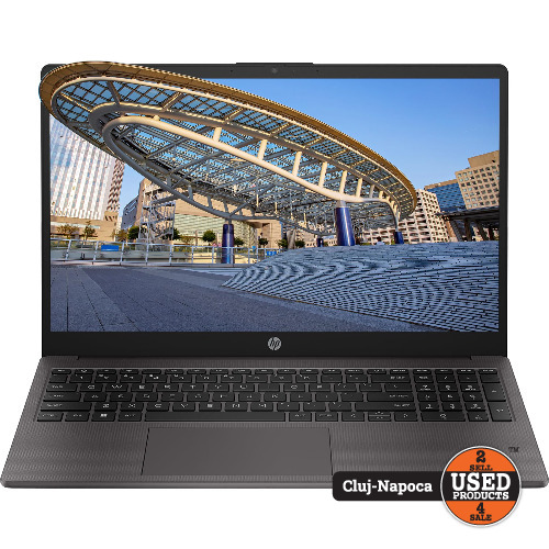 Laptop HP 250 G10, 15.6 inch FHD Anti-Glare, Intel Core i5-1335U 4.60 GHz, 8 Gb DDR4 3200 MHz, 512 Gb SSD M.2 PCIe, Intel Iris Graphics, USB-C, HDMI, DisplayPort, USB 3.2, Turbo Silver