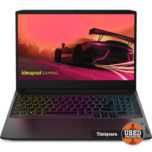 Laptop Gaming Lenovo IdeaPad 3 15ACH6, Display 15.6, FullHD, IPS, 144 Hz, AMD Ryzen 5 5600H, 16 Gb RAM DDR4, SSD 500 Gb, nVidia GeForce GTX 1650 4 Gb
