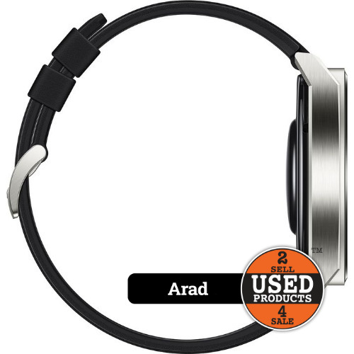 Smartwatch Huawei Watch GT 3 Pro, ODN-B19, 46mm, carcasa Titanium, curea Black Fluoroelastomer, Android/iOS
 Smartwatch Huawei Watch GT 3 Pro, ODN-B19, 46mm, carcasa Titanium, curea Black Fluoroelastomer, Android/iOS