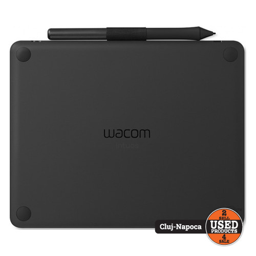 Tableta grafica Wacom Intuos M Black, CTL-6100K, Stilou 4096 niveluri presiune, 216x135 Activ, Rezolutie 2540 Tableta grafica Wacom Intuos M Black, CTL-6100K, Stilou 4096 niveluri presiune, 216x135 Activ, Rezolutie 2540