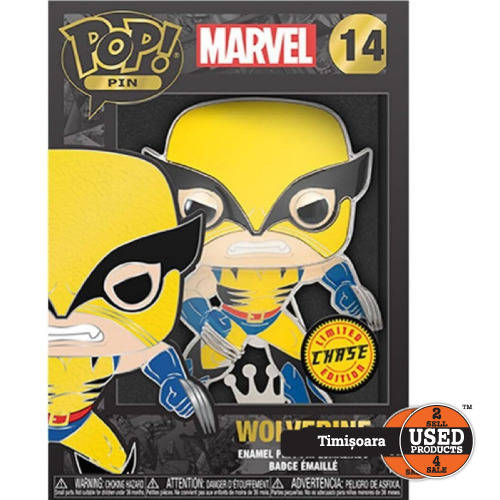 Figurina de vinil Funko Loungefly POP! PIN LPP Marvel X-Men Wolverine W/Chase G - Limited Edition 11.5x16 cm ( Produs Nou! )
