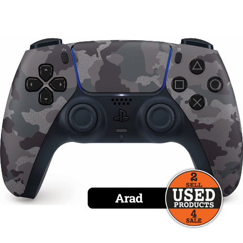 Controller Wireless SONY PlayStation 5, DualSense, Gray Camouflage
