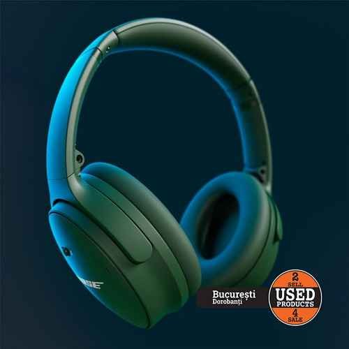 Casti Over-Ear BOSE QuietComfort, Bluetooth, Microfon, Noise Cancelling, Cypress Green
