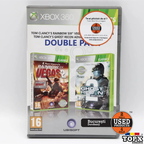 Tom Clancy's Rainbow Six Vegas 2 + Ghost Recon Advanced Warfighter 2 - Joc Xbox 360
