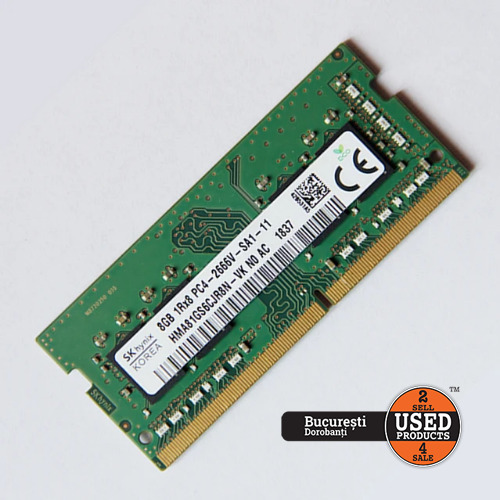 Memorie Ram Laptop Hynix 8GB, DDR4, 2666MHz, PC4-2666V
