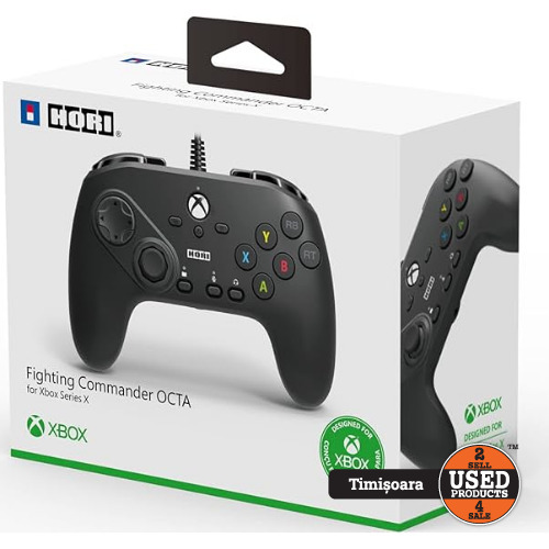 Controller Gaming HORI Fighting Commander OCTA pentru Xbox ONE/Series S/X, Negru
