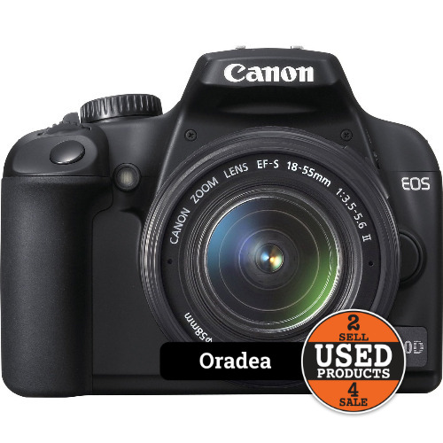 Aparat foto Canon EOS 1000D + Obiectiv EF-S 18-55mm 1:3.5-5.6 II
