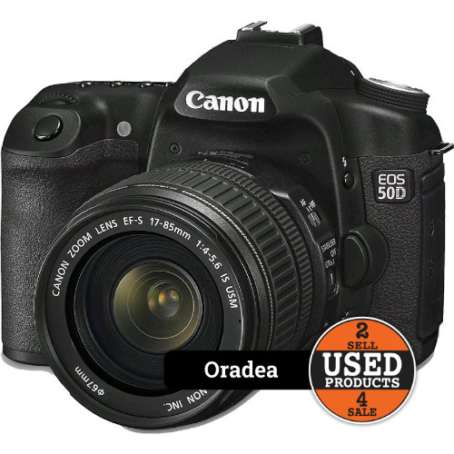 Aparat foto digital SLR Canon EOS 50D, 15.1 Mp + Obiectiv foto EF-S17-85mm 1:4-5.6 IS USM
