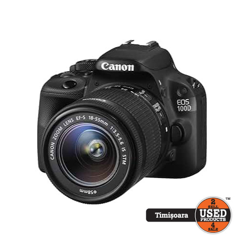 Aparat Foto Canon EOS 100D + Obiectiv EF-S 18-55 mm 3.5-5.6 IS STM
