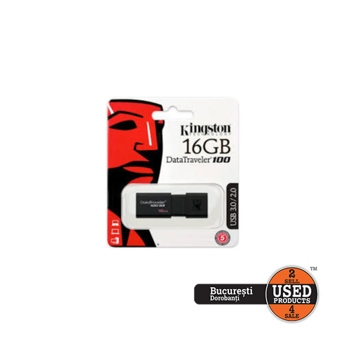 Memorie USB Kingston DataTraveler 100 G3, 16GB, USB 3.0
