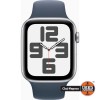 Apple Watch SE (2nd Gen) 44mm, Silver Aluminium Case, Blue Sport Band, GPS, A2723