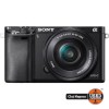 Aparat foto Mirrorless Sony Alpha A6000, 24.3Mp, Display 3 inch, Negru + Obiectiv E 3.5-5.6/PZ 16-50mm OSS