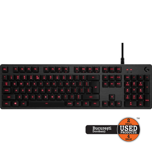 Tastatura Gaming Mecanica Logitech G413 Carbon, RGB, USB, Switch Tactil, Negru
