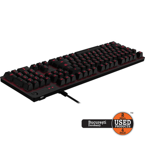 Tastatura Gaming Mecanica Logitech G413 Carbon, RGB, USB, Switch Tactil, Negru
