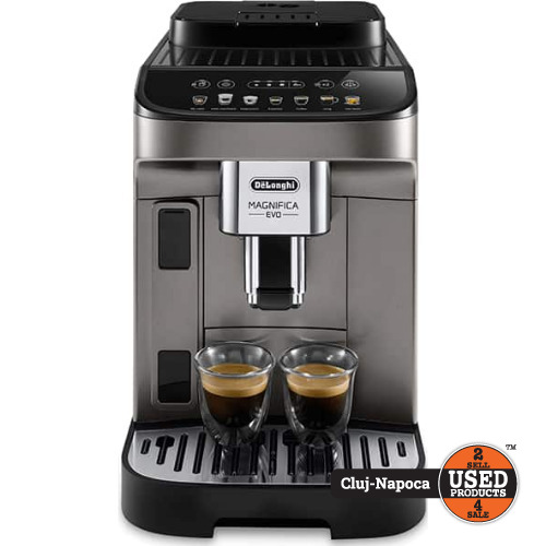 Espressor automat DeLonghi Magnifica Evo, 1.8 L, 1450W, 15 bar, Afisaj tactil, Rezervor lapte