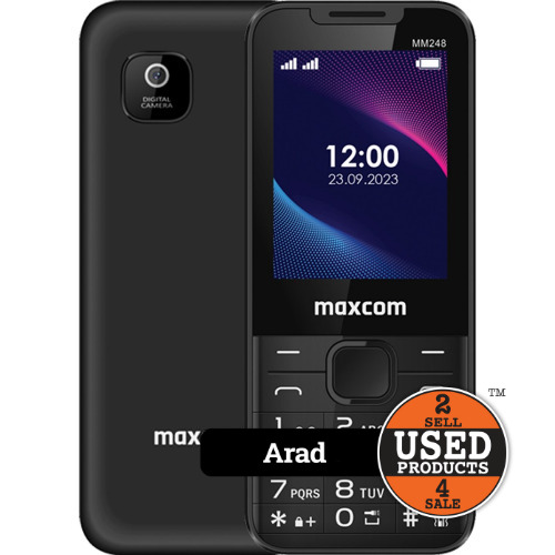 Telefon Maxcom MM248, Dual SIM, negru
 Telefon Maxcom MM248, Dual SIM, negru