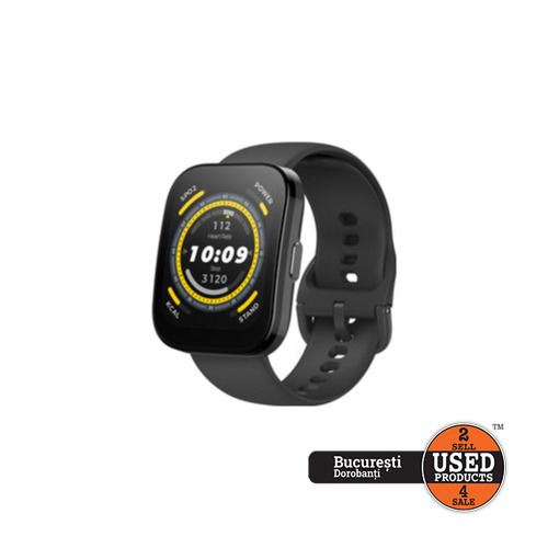Smartwatch Amazfit Active A2211, Carcasa Aluminiu, 1.75 inch Amoled, 5 ATM,45 mm, Negru
