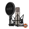 Microfon condenser Rode NT1 5th Gen Black, Cardioid, Zgomot redus 4dBA, 32bit, 100 OHm, 20Hz-20kHz, XLR, USB, Shock mount