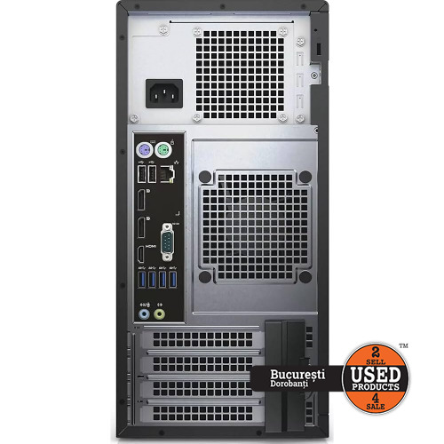 Desktop PC Dell Precision Tower 3620, Intel Core i7-6700 3.40 GHz, 32 Gb RAM, SSD 512 Gb, Intel UHD Graphics 530, Negru
