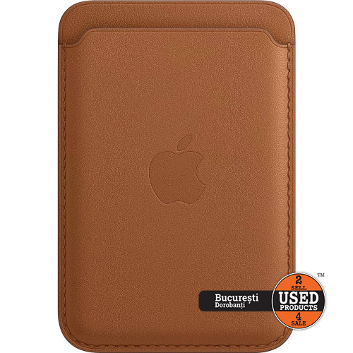 Portofel din piele cu MagSafe Pentru iPhone, Saddle Brown