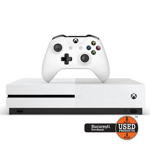 Consola Microsoft Xbox One S 500 Gb + Controller, Alb
