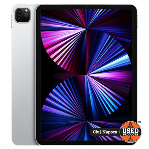 Apple iPad Pro 11-inch (3rd Gen), 2021, M1, 128 Gb, Wi-Fi, Cellular 5G, 120 Hz, A2459, Silver