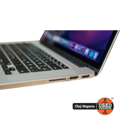 Apple MacBook PRO 15 Mid 2014 A1398, Intel Core i7 2.2 GHz, 16 Gb RAM 1600 MHz, SSD 256 Gb, Intel Iris Pro 1536 Mb, 2x Thunderbolt 2, USB 3.0, HDMI, SDXC Card Reader, Jack 3.5mm, Silver Apple MacBook PRO 15 Mid 2014 A1398, Intel Core i7 2.2 GHz, 16 Gb RAM 1600 MHz, SSD 256 Gb, Intel Iris Pro 1536 Mb, 2x Thunderbolt 2, USB 3.0, HDMI, SDXC Card Reader, Jack 3.5mm, Silver